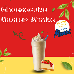 Refreshing Cheesecake Master Shake dessert drink served cold with indulgent toppings