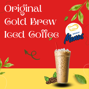 Refreshing Sonic original cold brew coffee served on ice